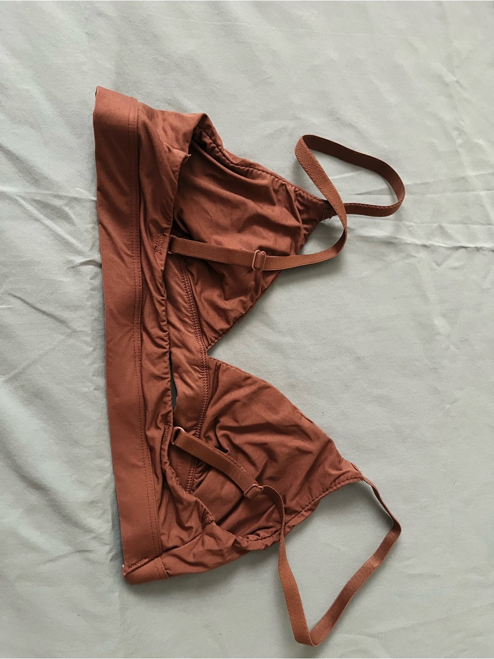 Fashion Nova Rust Triangle Bralette - Women's Intimates